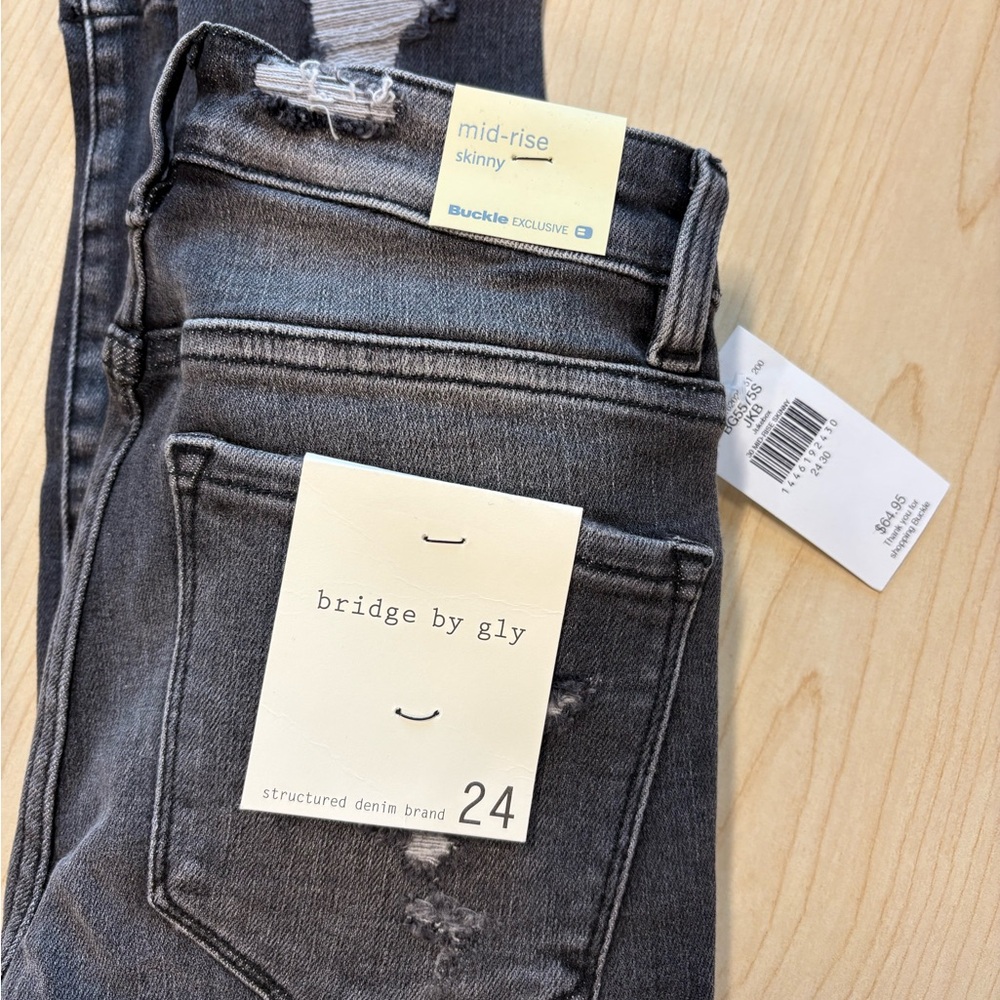 Buckle Charcoal Skinny Jeans